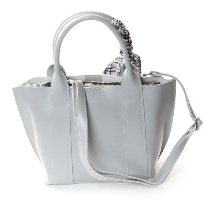 Сумка Женская Классическая кожа ALEX RAI 3205 light-grey