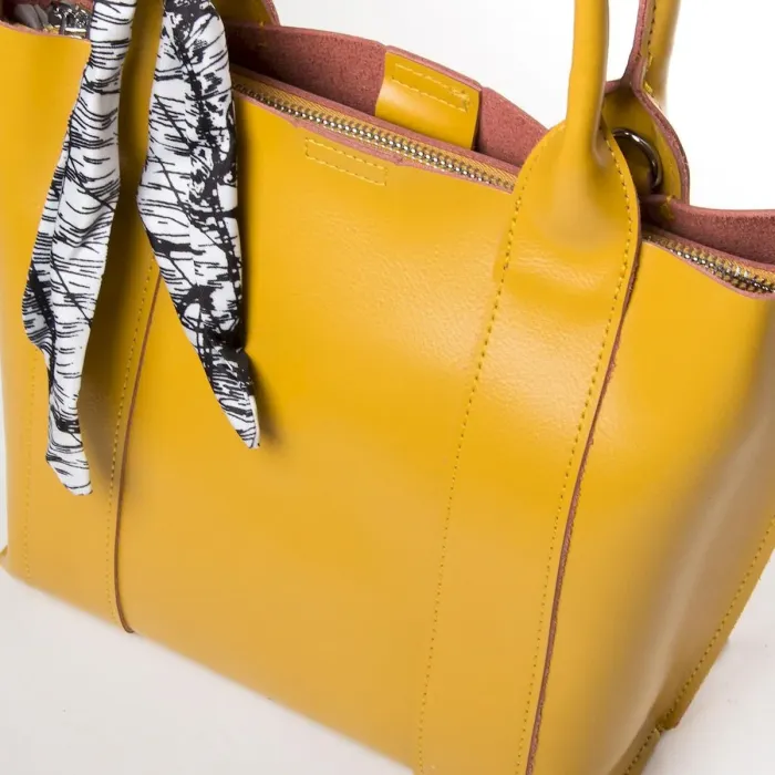 Сумка Женская Классическая кожа ALEX RAI 3205 yellow