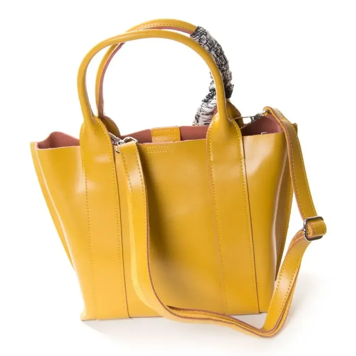 Сумка Женская Классическая кожа ALEX RAI 3205 yellow