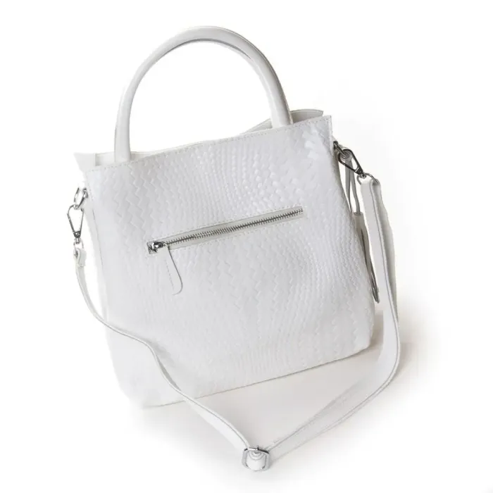 Сумка Жіноча Класична шкіряна ALEX RAI 49-9385 white