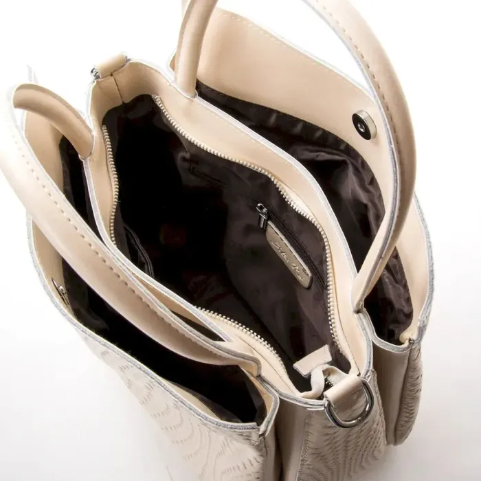 Сумка Жіноча Класична шкіряна ALEX RAI 49-9385 beige