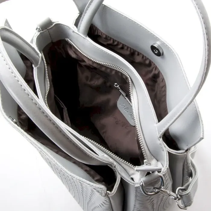 Сумка Жіноча Класична шкіряна ALEX RAI 49-9385 grey