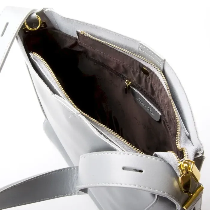 Сумка Женская Классическая кожа ALEX RAI 38-8726 light-grey