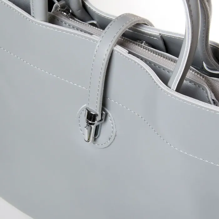 Сумка Жіноча Класична шкіряна ALEX RAI 47-9383 light-grey