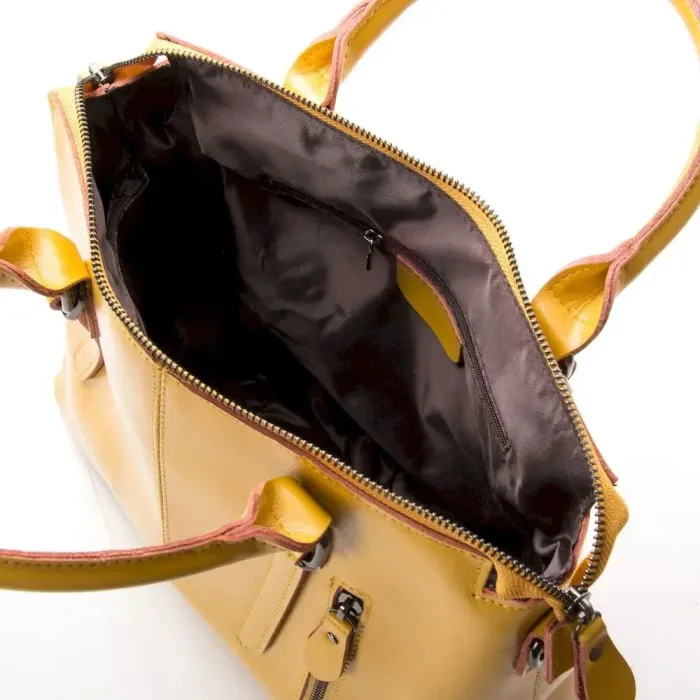 Сумка Жіноча Класична шкіряна ALEX RAI 330 yellow