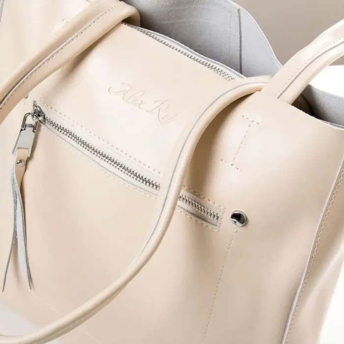 Сумка Жіноча Класична шкіряна ALEX RAI 35-8773 beige