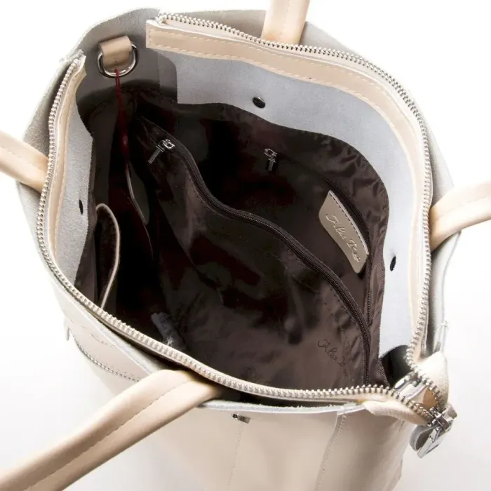 Сумка Жіноча Класична шкіряна ALEX RAI 35-8773 beige