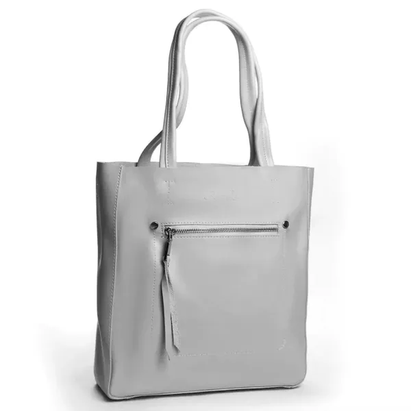 Сумка Жіноча Класична шкіряна ALEX RAI 35-8773 light-grey
