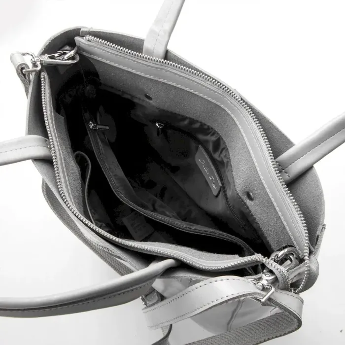 Сумка Женская Классическая кожа ALEX RAI 35-8773 light-grey