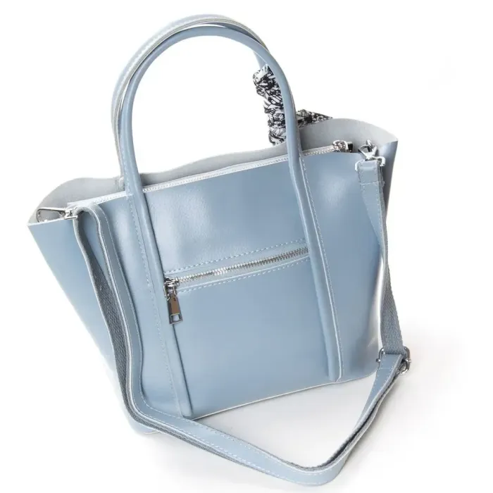 Сумка Жіноча Класична шкіряна ALEX RAI 42-9712 light-blue