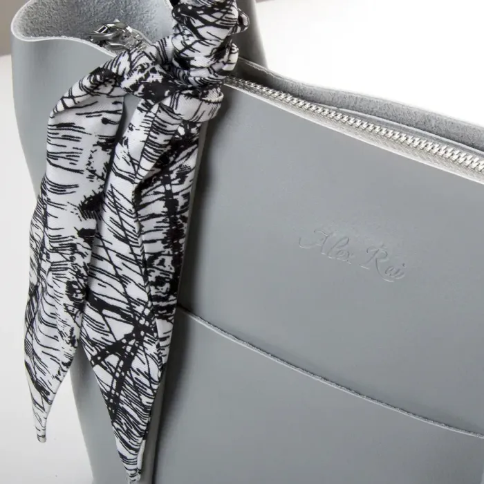 Сумка Жіноча Класична шкіряна ALEX RAI 42-9712 lighr-grey