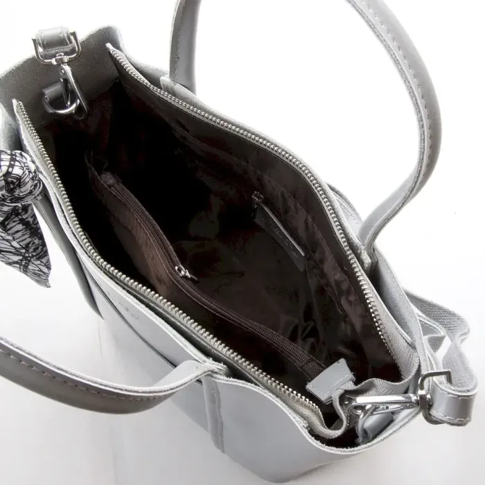 Сумка Жіноча Класична шкіряна ALEX RAI 42-9712 lighr-grey