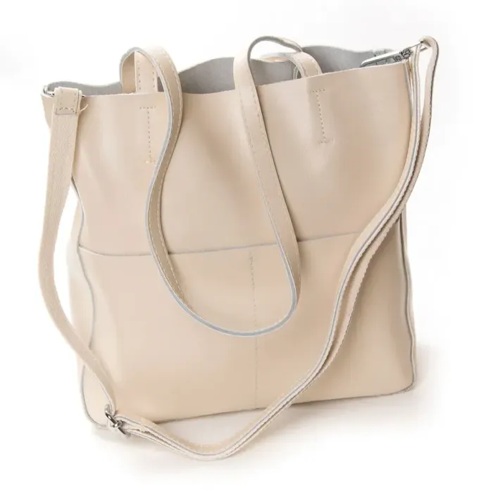 Сумка Жіноча Класична шкіряна ALEX RAI 48-9384 beige