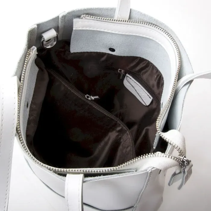 Сумка Жіноча Класична шкіряна ALEX RAI 48-9384 white