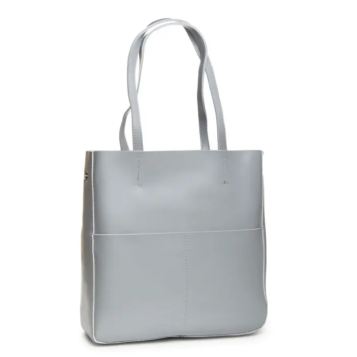 Сумка Жіноча Класична шкіряна ALEX RAI 48-9384 grey