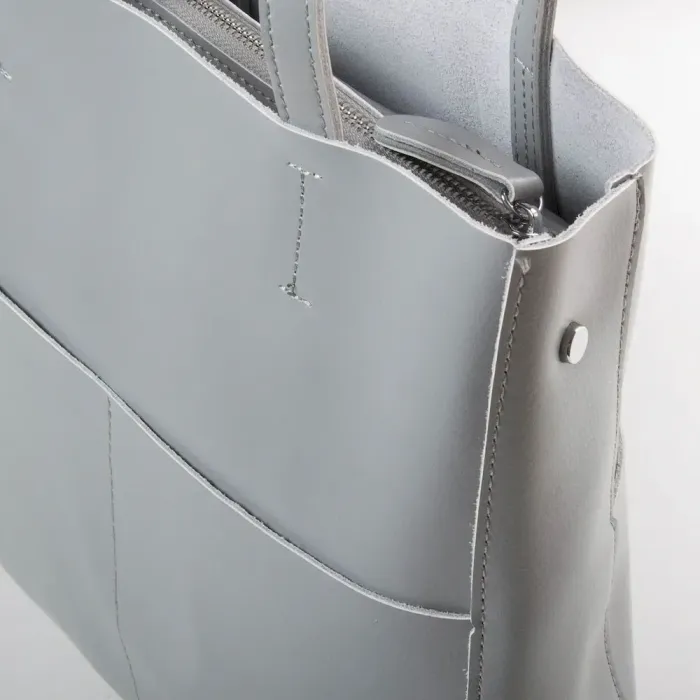 Сумка Жіноча Класична шкіряна ALEX RAI 48-9384 grey