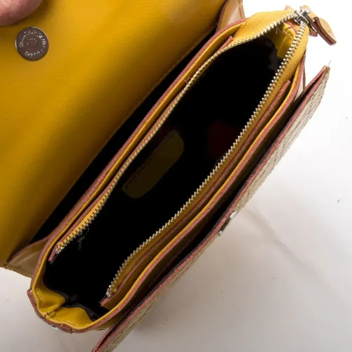 Сумка Женская Классическая кожа ALEX RAI 44-9386 yellow