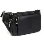 Сумка на пояс шкіряна BRETTON 8786-34 black