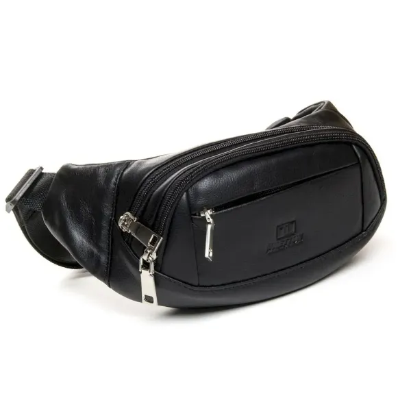 Сумка на пояс шкіряна BRETTON 2800-5 black