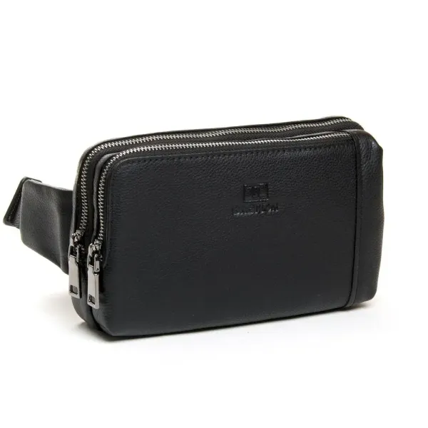 Сумка на пояс шкіряна BRETTON 2001-3 black
