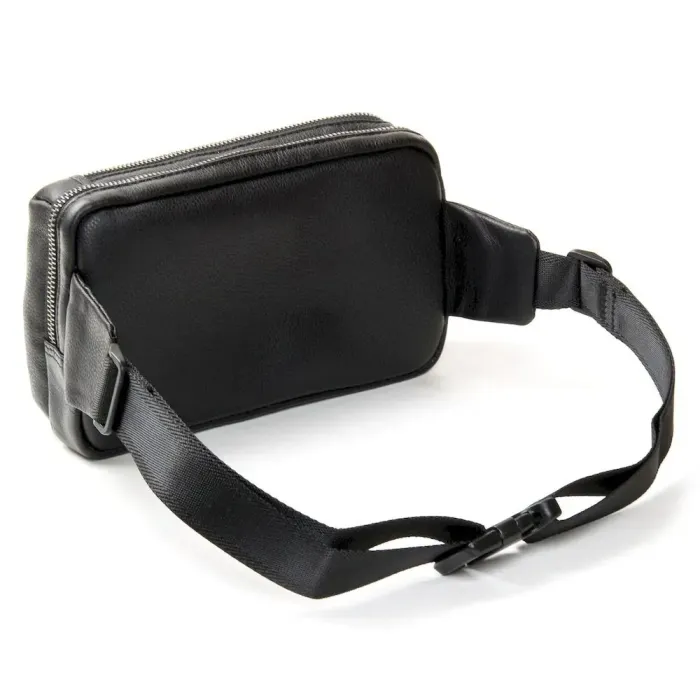 Сумка Мужская На пояс кожа BRETTON 2001-3 black