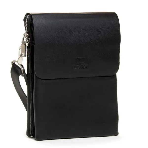 Сумка чоловіча Планшет шкіряна BRETTON 1278-4 black