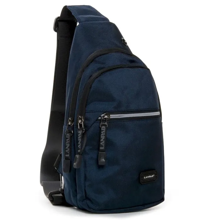 Сумка чоловіча на плече нейлон Lanpad 82031 blue