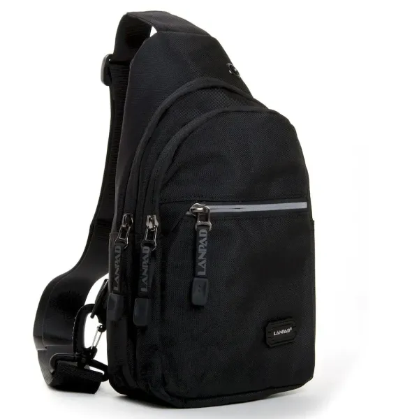 Сумка чоловіча на плече нейлон Lanpad 82031 black