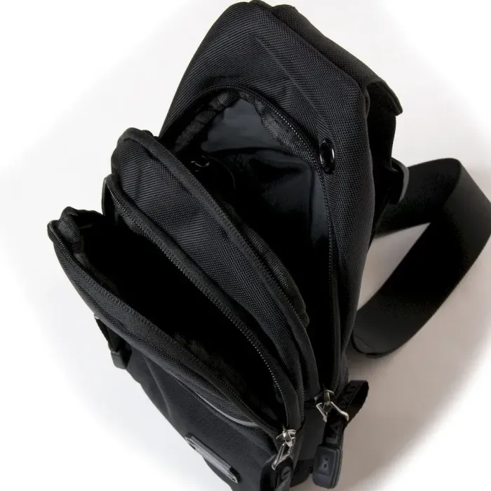 Сумка чоловіча на плече нейлон Lanpad 82031 black