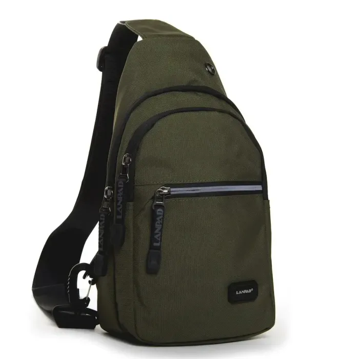 Сумка Мужская На Плечо нейлон Lanpad 82031 green