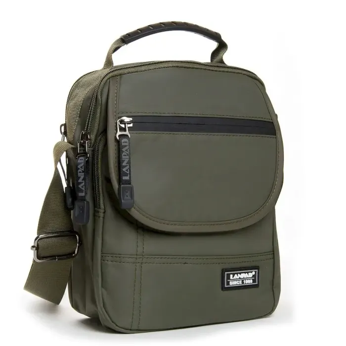 Сумка чоловіча Планшет нейлон Lanpad 9637 green