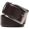 Двусторонний мужской ремень с пряжкой автомат из натуральной кожи BOND 22072 Коричневый
