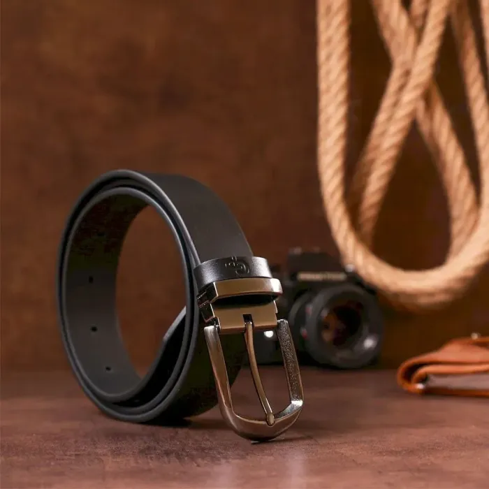 Ремень мужской GRANDE PELLE 00870 кожаный Черный