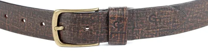 Ремінь чоловічий GRANDE PELLE 00971 шкіряний Коричневий