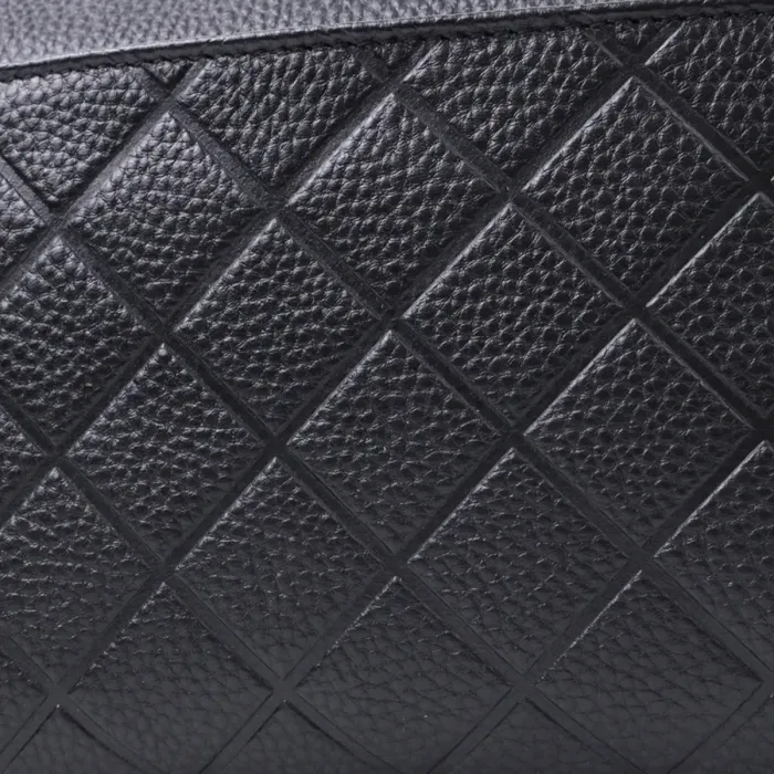 Елегантна сумка для жінок на три відділення з натуральної шкіри Vintage 22805 Чорний