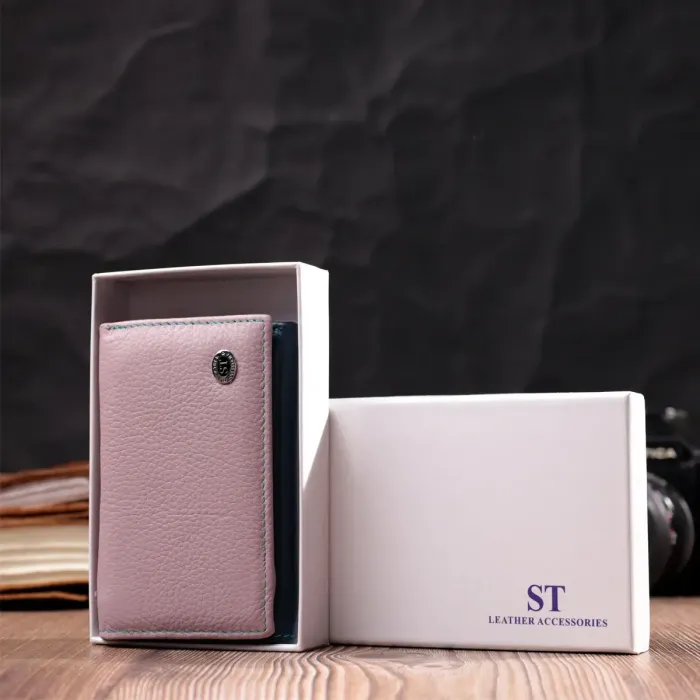 Елегантний жіночий гаманець із якісної натуральної шкіри ST Leather 19462 Різнокольоровий