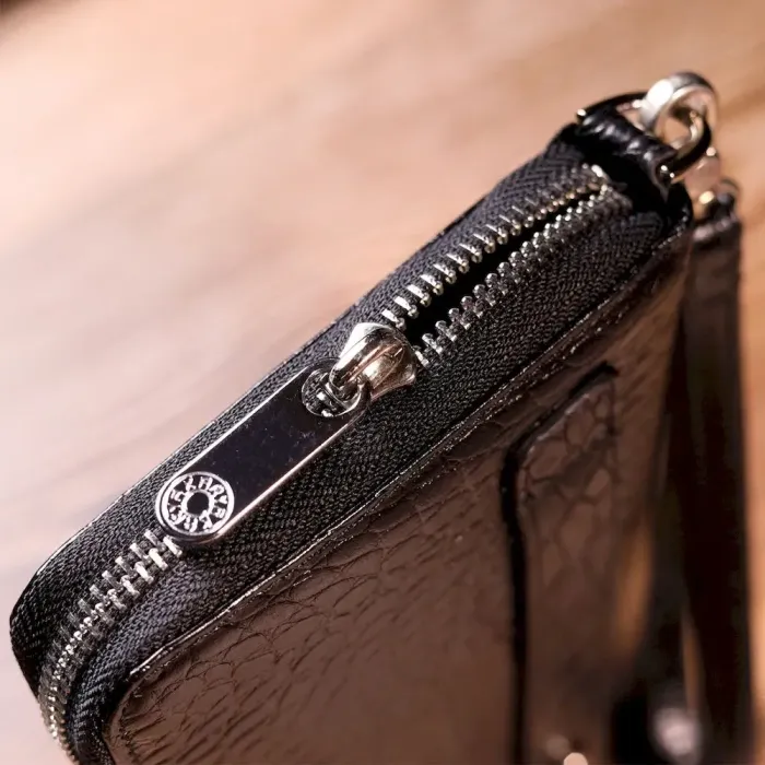 Фактурна чоловіча барсетка KARYA 20913 шкіряна Чорний