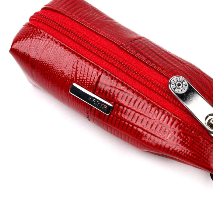 Фактурна практична ключниця KARYA 20934 шкіряна Червоний