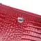 Фактурный клатч на два отделения из лакированной натуральной кожи ST Leather 22692 Красный