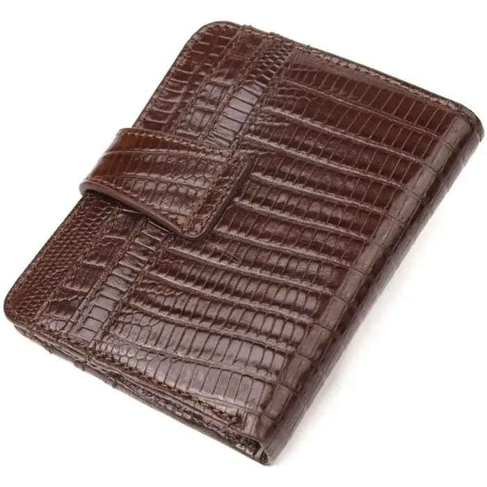 Фактурний гаманець для чоловіків з натуральної шкіри CANPELLINI 21691 Коричневий