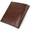 Фактурний гаманець для чоловіків з натуральної шкіри з тисненням CANPELLINI 21927 Коричневий