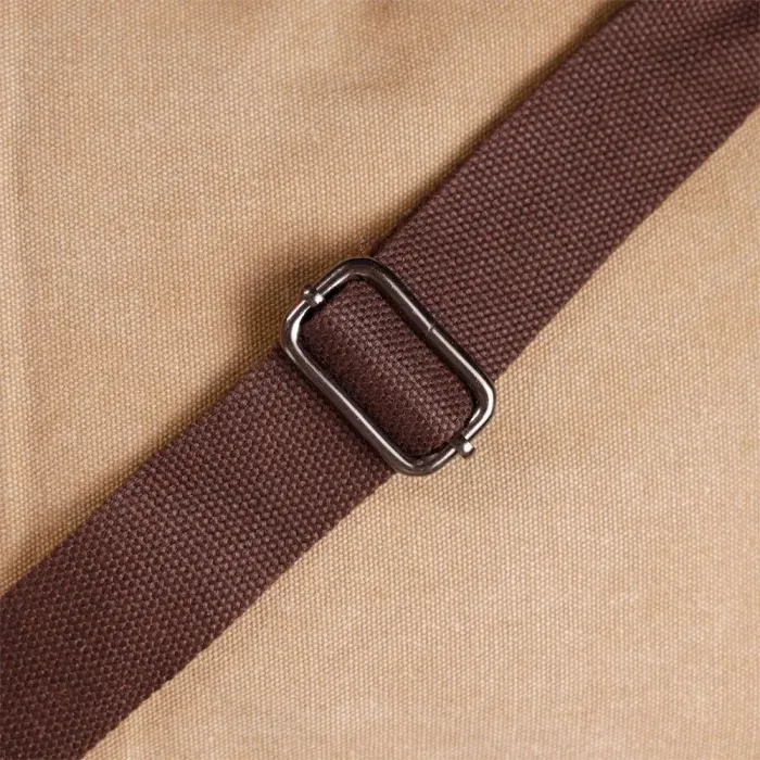 Функціональна чоловіча сумка месенджер із щільного текстилю Vintage 22206 Пісочний