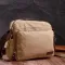 Функціональна чоловіча сумка месенджер із щільного текстилю Vintage 22206 Пісочний