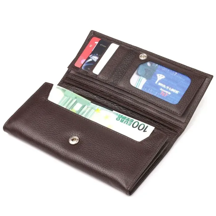 Функціональне жіноче портмоне з монетницею з натуральної шкіри CANPELLINI 21526