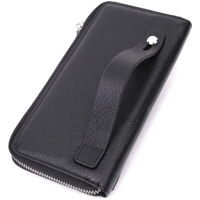 Функціональний гаманець-клатч унісекс із натуральної шкіри ST Leather 22529 Чорний