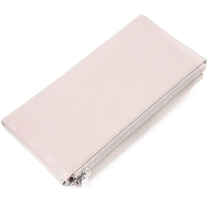 Функциональный женский кошелек из натуральной кожи KARYA 21359 Бежевый