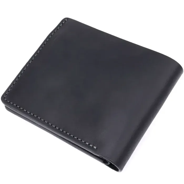 Функціональне портмоне унісекс на магніті GRANDE PELLE 11206 Чорне