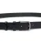 Гладкий батальный мужской ремень Vintage 20716 Черный
