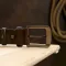 Гладкий мужской ремень Vintage 20748 Коричневый