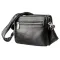 Горизонтальна барсетка з натуральної шкіри флотар 17365 KARYA Чорна